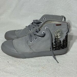 BANGS Shoes Hi Top Carolina Trees BLUE/LAVENDER Sneakers Unisex US M7 W8.5‎